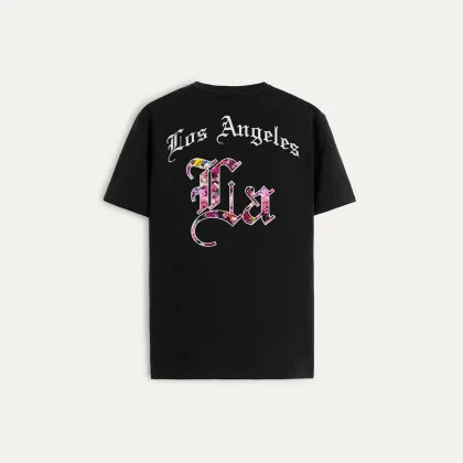 Tričko, Barva Bílá, s Potiskem Los Angeles LA