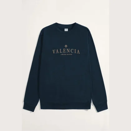 Mikina, Barva Bílá, s Potiskem Valencia Limited