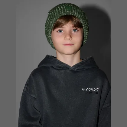 Chlapecká beanie čepice - khaki