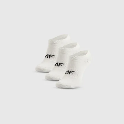 4F Krátké ponožky (3-pack) chlapecké - bílé 38-40