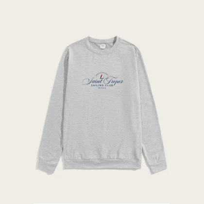 Mikina, Barva Bílá, s Potiskem Saint Tropez Sailing Club