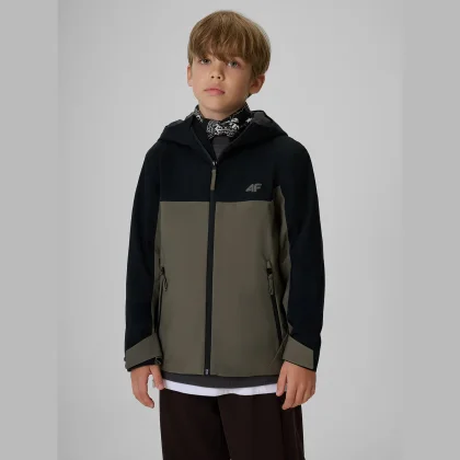 4F Přechodová bunda membrána 5000 chlapecká - khaki 158
