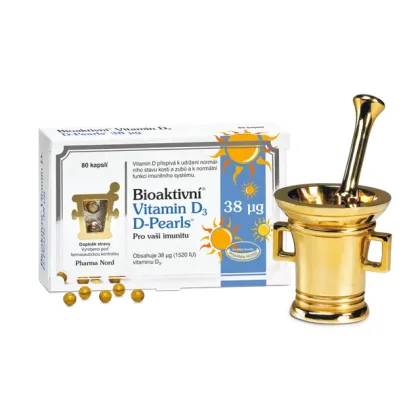 Bioaktivní Vitamín D3 D-Pearls 38mcg 80 kapslí