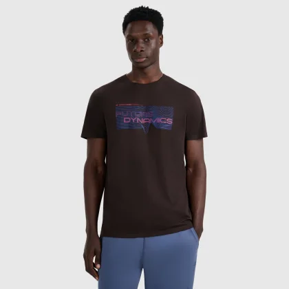 4F T-shirt regular s potiskem pánský - zelený S