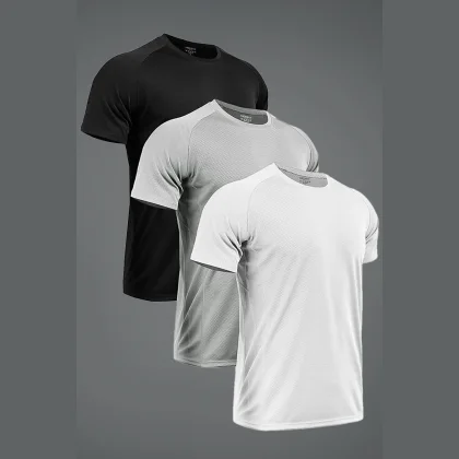 Ultrafit Performance Trička, 3-Pack - Každodenní Základ