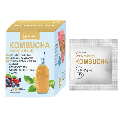 Ovonex Kombucha Instantní v prášku fermentovaný nápoj (10x400 ml)