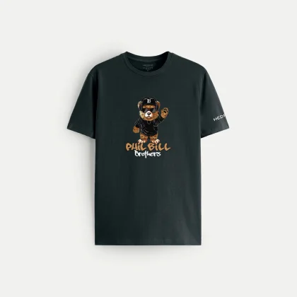 Tričko, Barva Železná šedá, s Potiskem B Bear