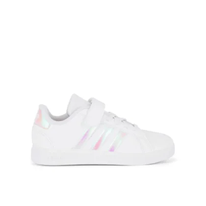 Dívčí rekreační obuv ADIDAS Grand Court 2.0 K cloud white iridescent cloud white