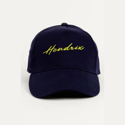 Kšiltovka Jockey, Barva Černá, s Potiskem Hendrix Neon