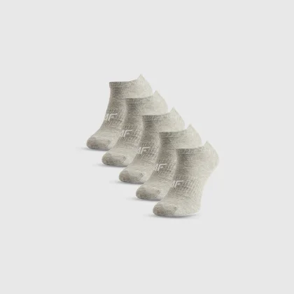 4F Kotníkové ponožky (5-pack) dámské - šedé 39-42