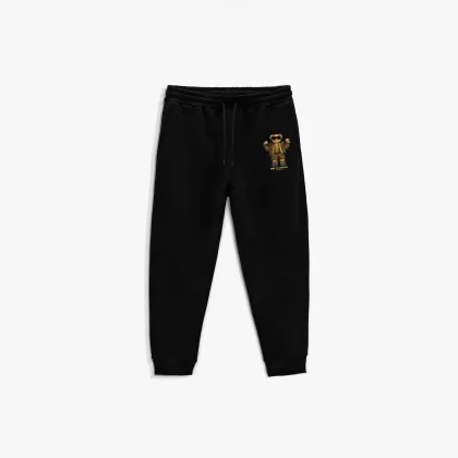 Tepláky Jogger , Barva Černá, s Potiskem Rich Flex Teddy