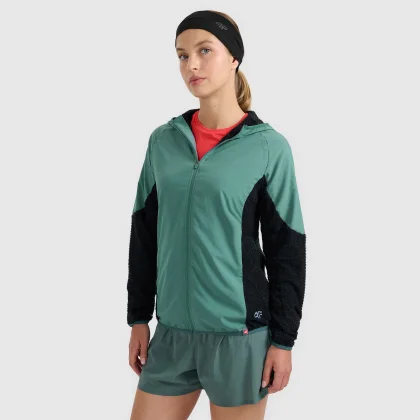 Dámská běžecká mikina do terénu Primaloft Active - tyrkysová