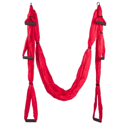 Závěs na jógu Sportago Fly Yoga, červený