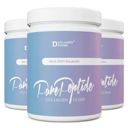 KolagenDrink 90-denní kúra COLLAGEN 10 000 PURE PEPTIDE rybí kolagen 3x 300 g