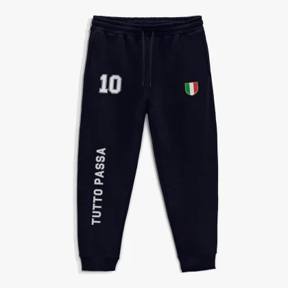 Tepláky Jogger , Barva Modrá, s Potiskem Italy 10