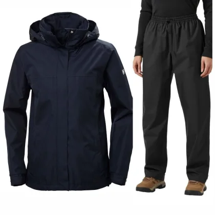 Helly Hansen HH Rain/Aden nepromokavá souprava, dámská, černá/modrá