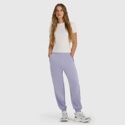 Dámské tepláky joggery s modalem - fialové