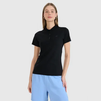 Dámské polo tričko slim - černé