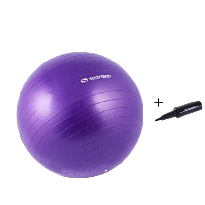Gymnastický míč Sportago Anti-Burst 55 cm, včetně pumpičky - červená