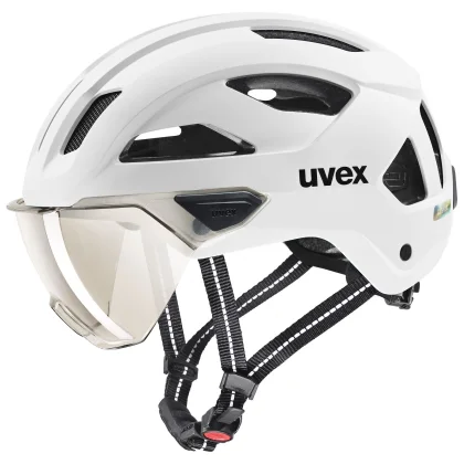 Uvex Stride Visor, cyklistická helma, bílá