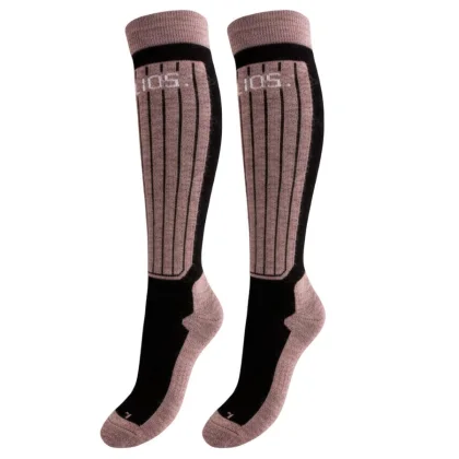 Helios Merino One 60 lyžařské ponožky, 2 páry, růžové