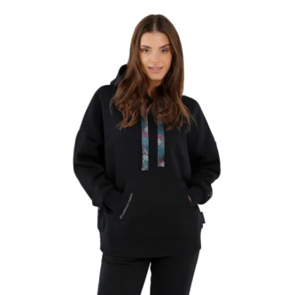 Dámská mikina s kapucí VOLCANO B-MIKA-700-BLACK