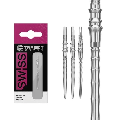 Hroty Target Japan Premium Swiss Point stříbrné 35mm na šipky