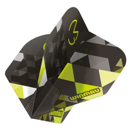 Letky na šipky Winmau Prism Delta MvG černo-zelené 820