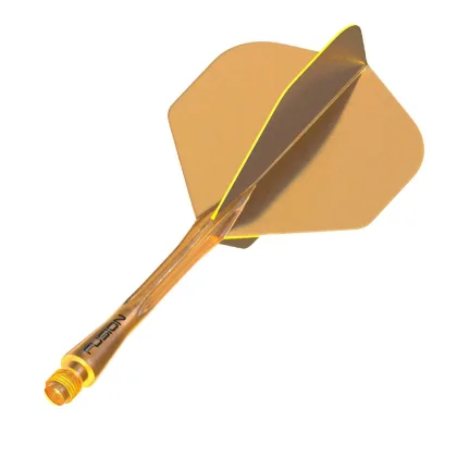 Winmau Fusion oranžové, standardní letky a dlouhé násadky