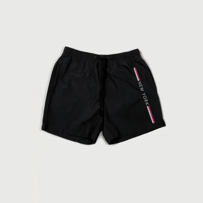 Plavecké Šortky , Barva Černá, s Potiskem New York Stripe