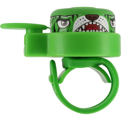 Crazy Safety Tiger, cyklistický zvonek, zelený