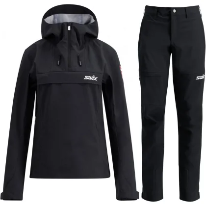 Swix Fjell shell kalhoty/anorak set, dámské, černé
