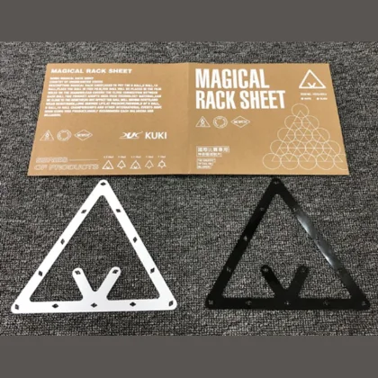 ProZona Magical Rack Sheet, trojúhelníková šablona pro hru 8-ball, 9-ball a 10-ball, sada 6 ks