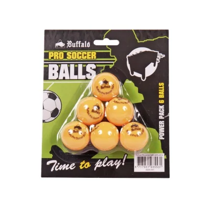 Míček na stolní fotbal Buffalo Pro Table žlutý 6ks