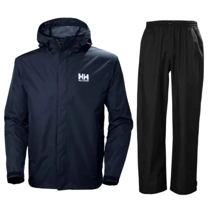 Helly Hansen Seven J/HH Rain, pánská sada do deště, tmavě modrá/černá
