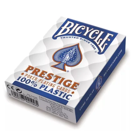 Karty Bicycle PRESTIGE 100% plastové, modré