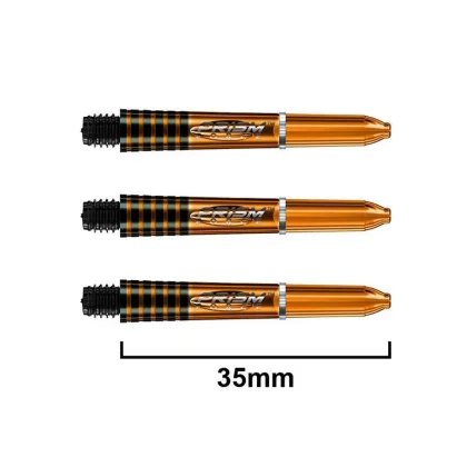 Násadky na šipky Winmau Prism force plastové oranžové krátké 34mm