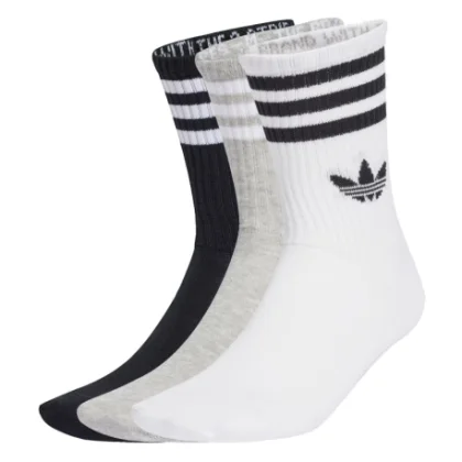 Ponožky ADIDAS ORIGINALS 3 PACK-CREW S WHITE MGREYH BLACK