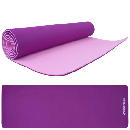 Podložka na cvičení Sportago TPE Yoga dvouvrstvá 173x61x0,6 cm Zelená