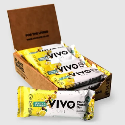 VEGAN Protein tyčinka VIVO LIFE - Kešu & Lemon (12ks BOX)