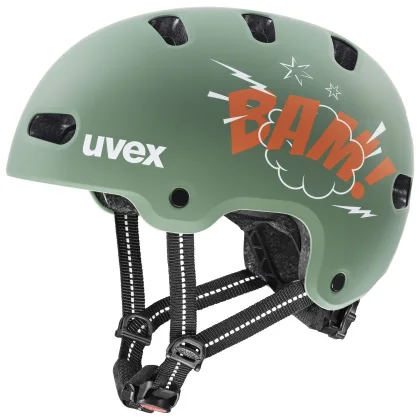Uvex Kid 4 Style, cyklistická helma, junior, zelená/oranžová