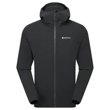 Montane Tenacity Hoodie, softshellová bunda, pánské, černá