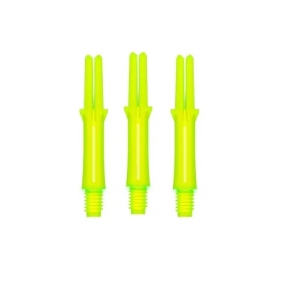 Násadky na šipky L-Style Locked Straight Neonově žluté L190, krátké 35mm