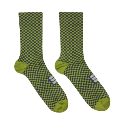 Pánské cyklistické ponožky SPORTFUL Checkmate socks, guacamole blue sea