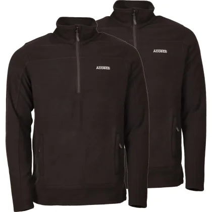Accezzi fleecová mikina, pánská, černá, 2-pack