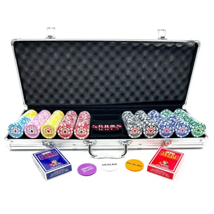 ProZona Poker set Royal design 500 ks, 11,5g očíslované žetony, hliníkový kufřík