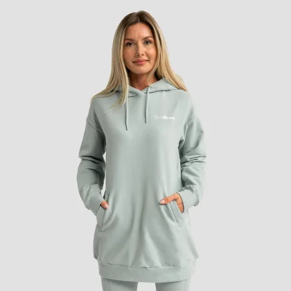 GymBeam Dámská Longline mikina Limitless Eucalypt