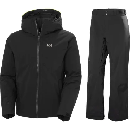 Helly Hansen Panoramic Ins Lyžařská souprava, pánská, zelená/černá