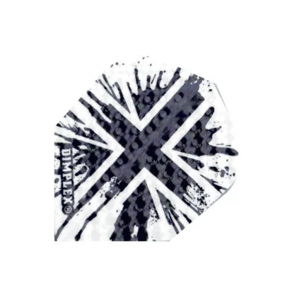 Letky na šipky Harrows Dimplex Union Jack černo-bílé