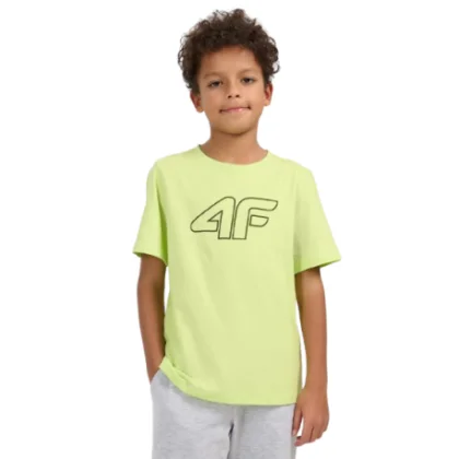 Chlapecké tričko s krátkým rukávem 4F JUNIOR TSHIRT M3007-45S-CANARY GREEN